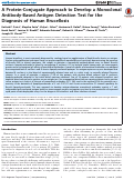 Cover page: A Protein-Conjugate Approach to Develop a Monoclonal Antibody-Based Antigen Detection Test for the Diagnosis of Human Brucellosis