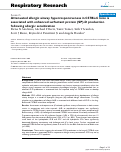 Cover page: Attenuated allergic airway hyperresponsiveness in C57BL/6 mice is associated with enhanced surfactant protein (SP)-D production following allergic sensitization