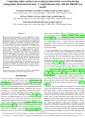 Cover page: Comparing online and post-processing pronunciation correction during orthographic incidental learning: A computational study with the BRAID-Acq model