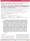 Cover page: NBN gain is predictive for adverse outcome following image-guided radiotherapy for localized prostate cancer