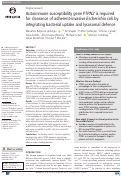 Cover page: Autoimmune susceptibility gene <i>PTPN2</i> is required for clearance of adherent-invasive <i>Escherichia coli</i> by integrating bacterial uptake and lysosomal defence.