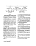 Cover page: Measuring Quality in Computer Processed Radiological Images