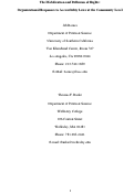 Cover page: The Mobilization and Diffusion of Rights: Organizational Responses to Accessibility Laws at the Community Level