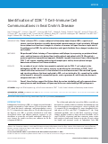 Cover page: Identification of CD8+ T-Cell–Immune Cell Communications in Ileal Crohn's Disease