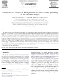 Cover page: Computational analysis of BMP gradients in dorsal-ventral patterning of the zebrafish embryo