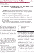 Cover page: Clinicopathologic and Histopathologic Renal Abnormalities in Dogs with Coccidioidomycosis