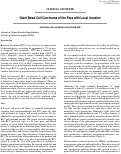 Cover page: Giant Basal Cell Carcinoma of the Face with Local Invasion