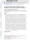 Cover page: Sexually dimorphic muscarinic acetylcholine receptor modulation of contextual fear learning in the dentate gyrus