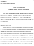 Cover page: Castilian, or the Colonial Uncanny: Translation and Vernacular Theater in the Spanish Philippines