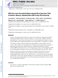 Cover page: MRI uncovers disrupted hippocampal microstructure that underlies memory impairments after early-life adversity.