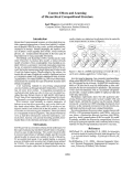 Cover page: Context Effects and Learning of Hierarchical Compositional Structure