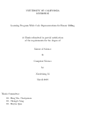 Cover page: Learning Program-Wide Code Representations for Binary Diffing