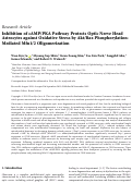 Cover page: Inhibition of cAMP/PKA Pathway Protects Optic Nerve Head Astrocytes against Oxidative Stress by Akt/Bax Phosphorylation‐Mediated Mfn1/2 Oligomerization