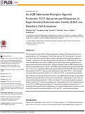 Cover page: An A2B Adenosine Receptor Agonist Promotes Th17 Autoimmune Responses in Experimental Autoimmune Uveitis (EAU) via Dendritic Cell Activation