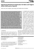 Cover page: Engineering Multi-Scale Organization for Biotic and Organic Abiotic Electroactive Systems.