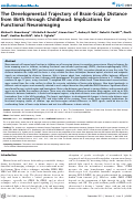 Cover page: The Developmental Trajectory of Brain-Scalp Distance from Birth through Childhood: Implications for Functional Neuroimaging