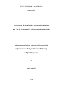 Cover page: Investigating the Relationships between a Reading Test and Can-do Statements of Performance on Reading Tasks