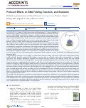 Cover page of Protocell Effects on RNA Folding, Function, and Evolution.