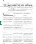 Cover page: Changes in specific domains of sexual function and sexual bother after radical prostatectomy