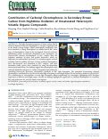 Cover page: Contribution of Carbonyl Chromophores in Secondary Brown Carbon from Nighttime Oxidation of Unsaturated Heterocyclic Volatile Organic Compounds.