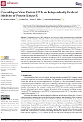 Cover page: Crocodilepox Virus Protein 157 Is an Independently Evolved Inhibitor of Protein Kinase R