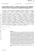 Cover page: Lensing without borders – I. A blind comparison of the amplitude of galaxy–galaxy lensing between independent imaging surveys