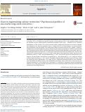 Cover page: CLUES TO MAINTAINING CALORIE RESTRICTION? PSYCHOSOCIAL PROFILES OF SUCCESSFUL LONG-TERM RESTRICTORS