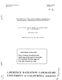 Cover page: THE WIDTH OP THE W AND GENERAL REMARKS ON EXPERIMENTS MEASURING PARTICLE WIDTHS