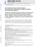 Cover page: NCI Comparative Oncology Program Testing of Non-Camptothecin Indenoisoquinoline Topoisomerase I Inhibitors in Naturally Occurring Canine Lymphoma