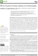 Cover page: Effects of Isochoric Freezing Conditions on Cut Potato Quality