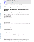 Cover page: Pain and Urinary Symptoms Should Not be Combined into a Single Score: Psychometric Findings from the MAPP Research Network