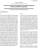 Cover page: Thyrotoxicosis Induced Non-Cardiogenic Pulmonary Edema Requiring Extracorporeal Membrane Oxygenation