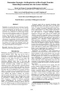 Cover page: Pantomime Strategies: On Regularities in How People Translate Mental Representations into the Gesture Modality