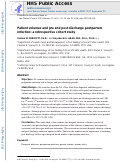 Cover page: Patient volumes and pre- and postdischarge postpartum infection: A&nbsp;retrospective cohort study