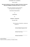 Cover page: The Development Of Organic Reduction Reactions By Binary Hydrides And Binary Metal Catalysts
