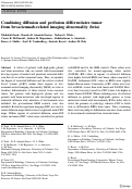 Cover page: Combining diffusion and perfusion differentiates tumor from bevacizumab-related imaging abnormality (bria)