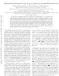 Cover page: Experimental Determination of the Energy per Particle in Partially Filled Landau Levels