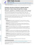 Cover page: Estimation of the dose of electronic cigarette chemicals deposited in human airways through passive vaping