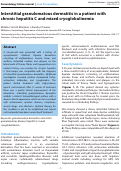 Cover page: Interstitial granulomatous dermatitis in a patient with chronic hepatitis C and mixed cryoglobulinemia