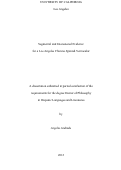 Cover page: Segmental and Intonational Evidence for a Los Angeles Chicano Spanish Vernacular