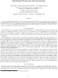 Cover page: Benchmark Probes for Grid Assessment