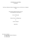 Cover page: The Study of Mechanical Motion Using Photoreactions in the Presence of a Magnetic Field