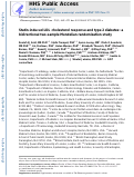 Cover page: Statin-induced LDL cholesterol response and type 2 diabetes: a bidirectional two-sample Mendelian randomization study.