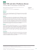 Cover page: Mild TBI and risk of Parkinson disease