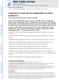 Cover page: Guidelines of care for the management of atopic dermatitis: section 1. Diagnosis and assessment of atopic dermatitis.