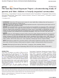 Cover page of The East Bay Diesel Exposure Project: a biomonitoring study of parents and their children in heavily impacted communities.