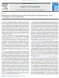 Cover page: Introduction: Sensitivities of marine food webs and biogeochemical cycles to enhanced ocean stratification