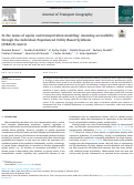 Cover page: At the nexus of equity and transportation modeling: Assessing accessibility through the Individual Experienced Utility-Based Synthesis (INEXUS) metric