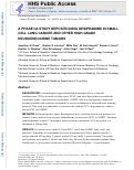 Cover page: A PHASE IIA STUDY REPOSITIONING DESIPRAMINE IN SMALL CELL LUNG CANCER AND OTHER HIGH-GRADE NEUROENDOCRINE TUMORS