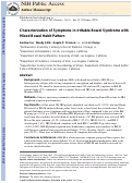 Cover page: Characterization of symptoms in irritable bowel syndrome with mixed bowel habit pattern.